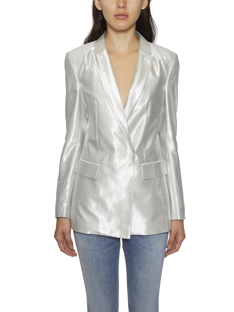 laminated blazer jacket by Selfnex