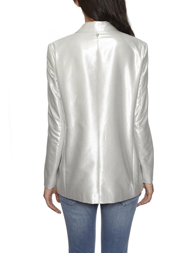 laminated blazer jacket by Selfnex