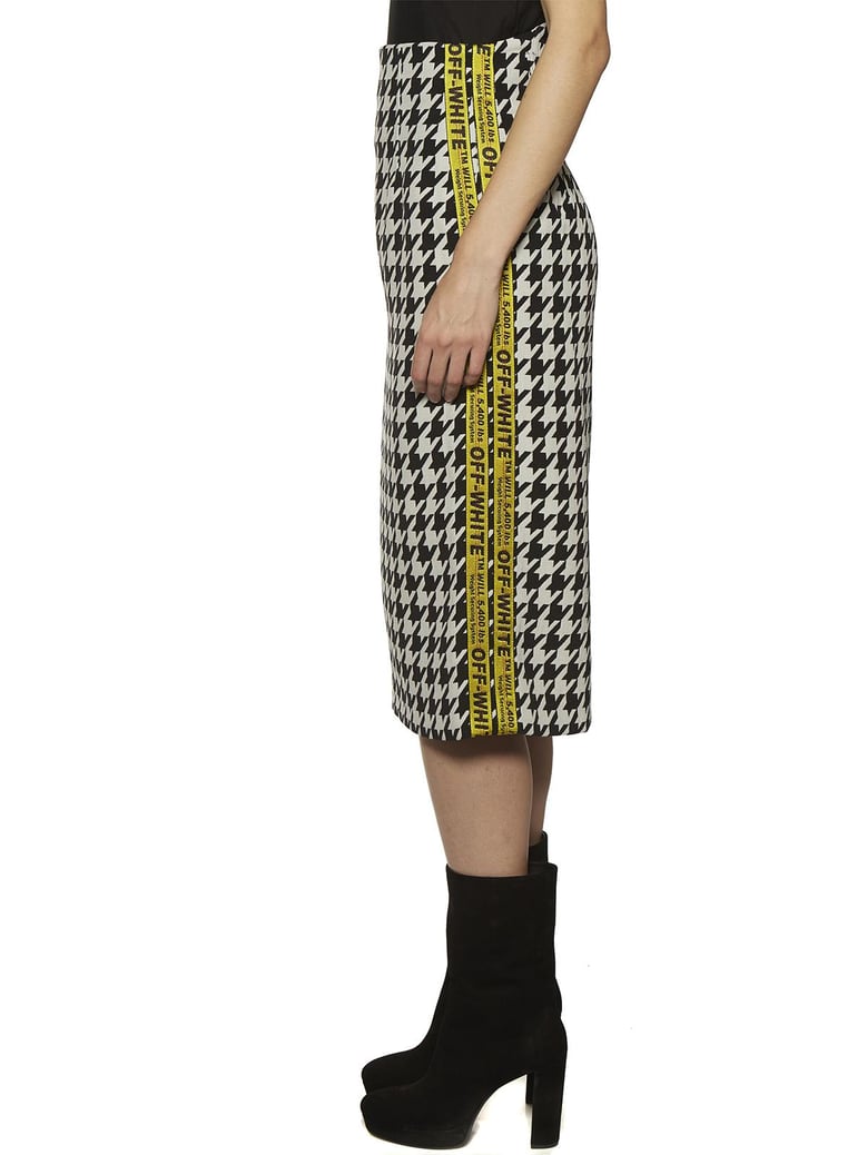 pied de poule longuette skirt by Selfnex