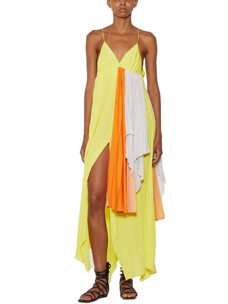 asymmetric long dress by Selfnex