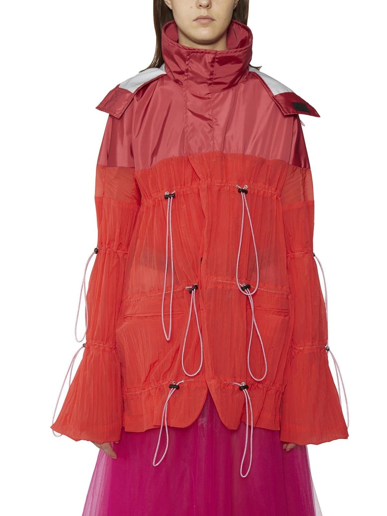 nylon jacket with drawstring by Selfnex
