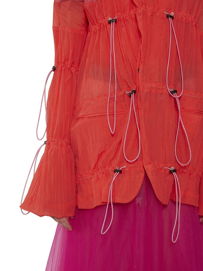 nylon jacket with drawstring by Selfnex