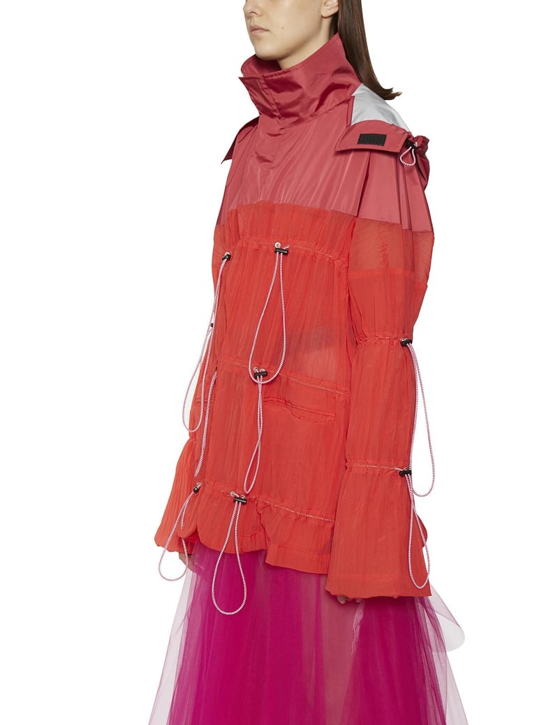 nylon jacket with drawstring by Selfnex