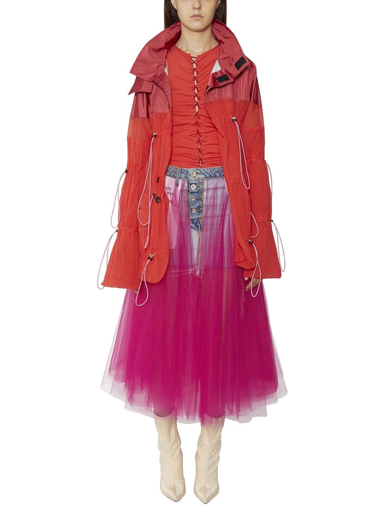 nylon jacket with drawstring by Selfnex