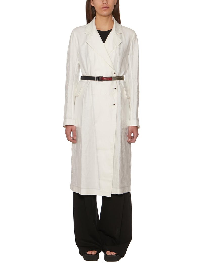 waxed linen trench by Selfnex