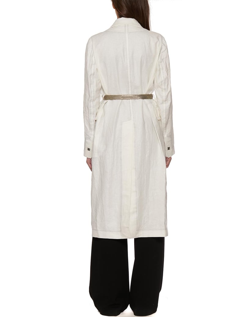 waxed linen trench by Selfnex