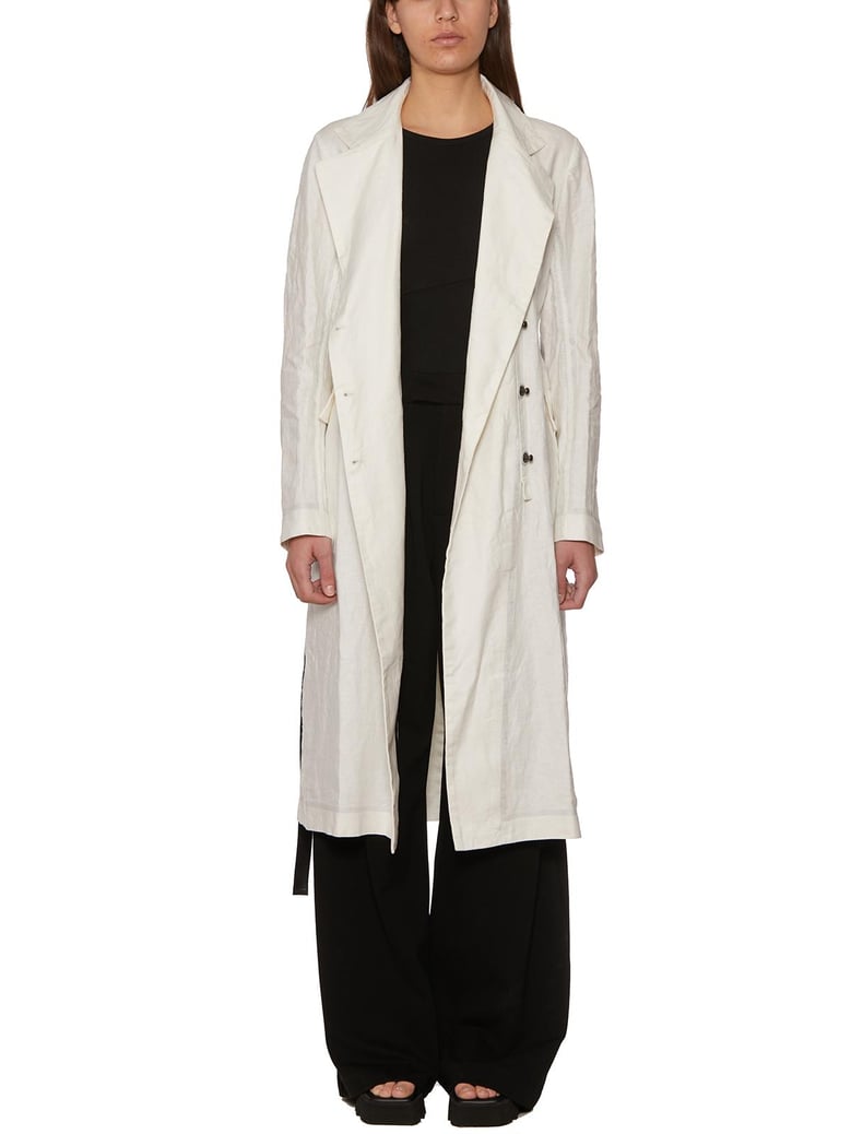 waxed linen trench by Selfnex