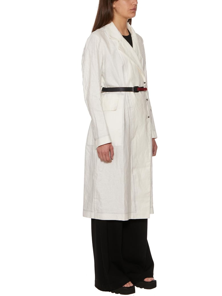 waxed linen trench by Selfnex