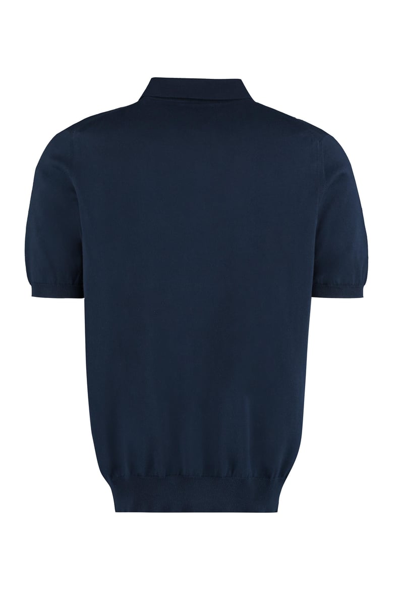 cotton knit polo shirt by Selfnex
