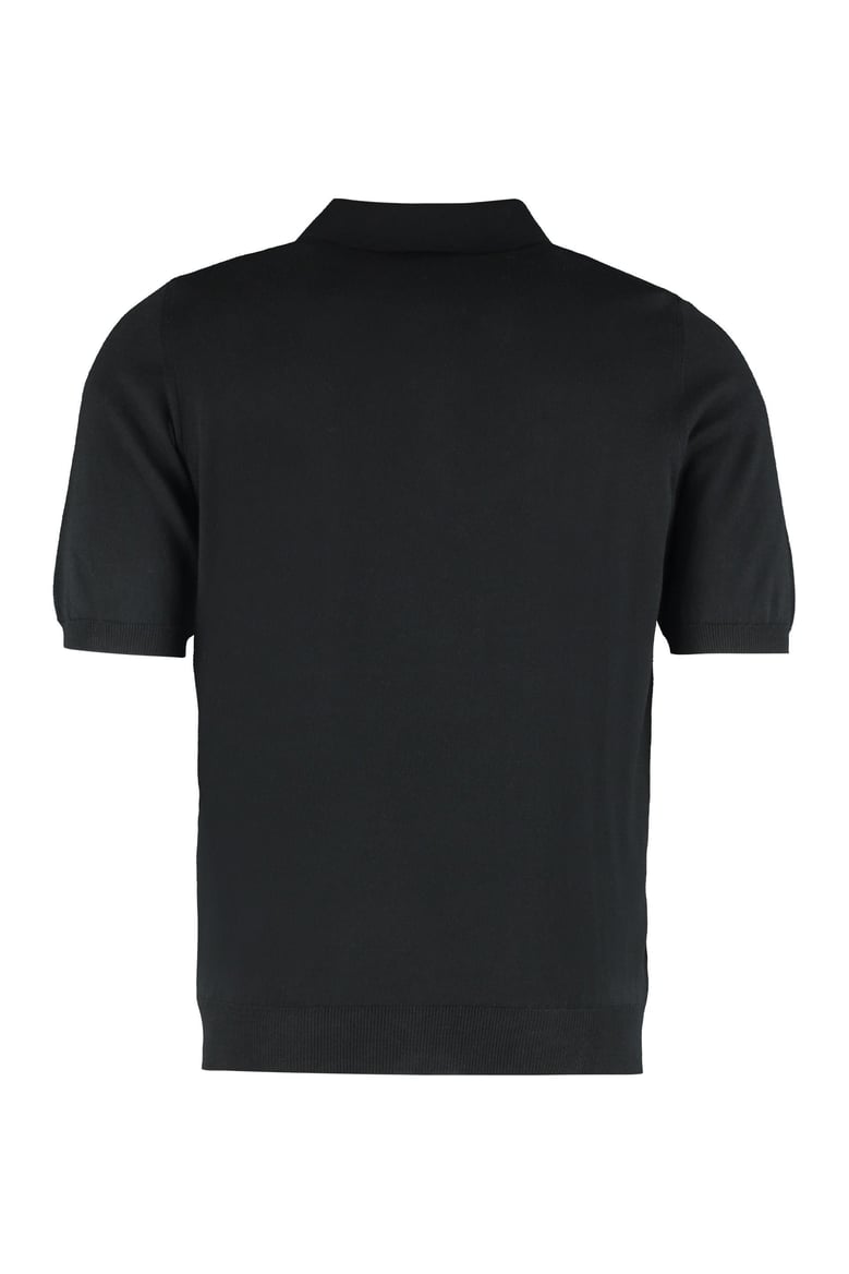 the (knit) - short sleeve cotton polo shirt by Selfnex