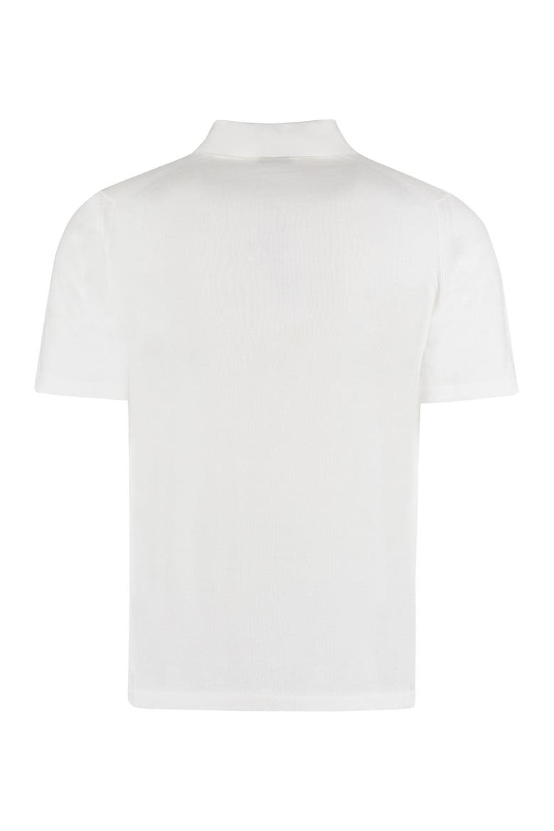 cotton knit polo shirt by Selfnex