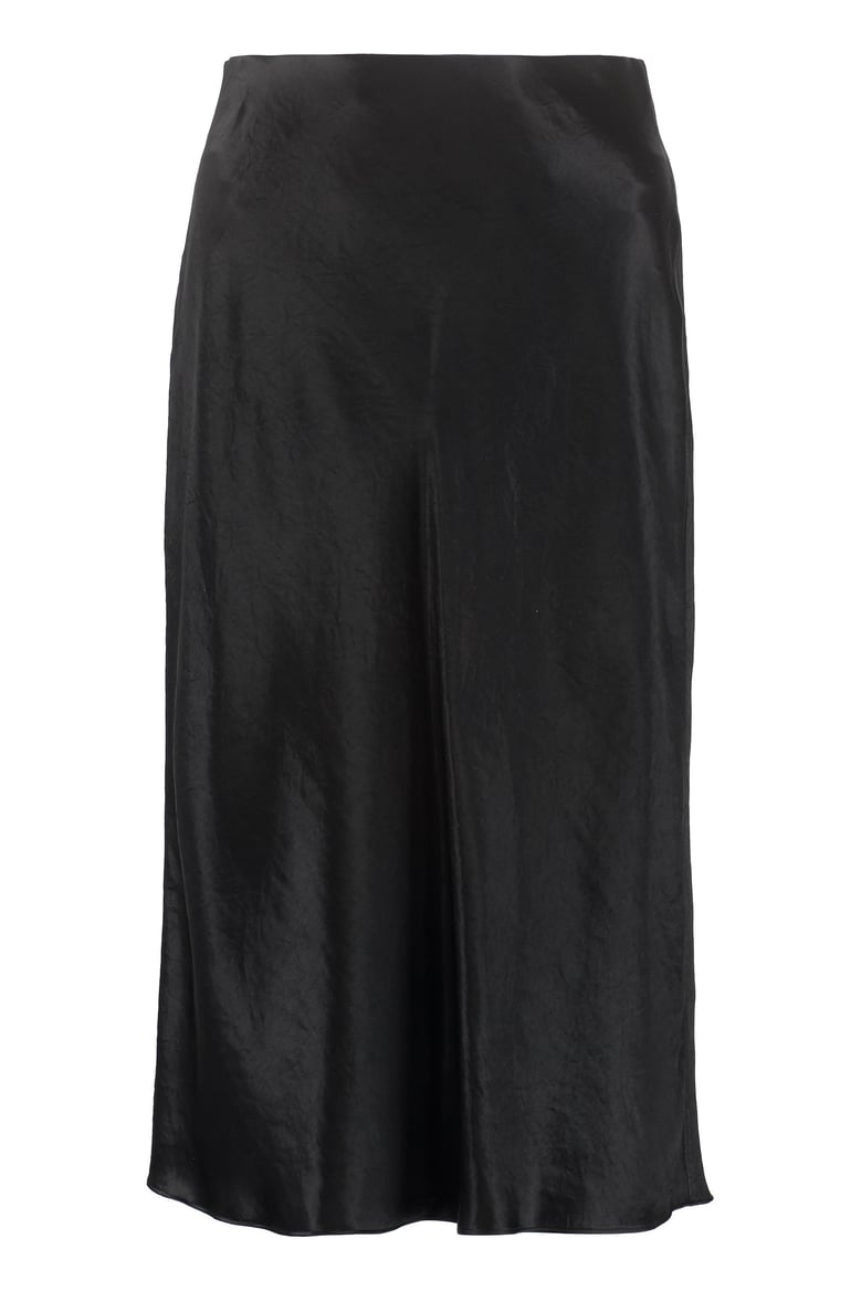 satin midi skirt by Selfnex