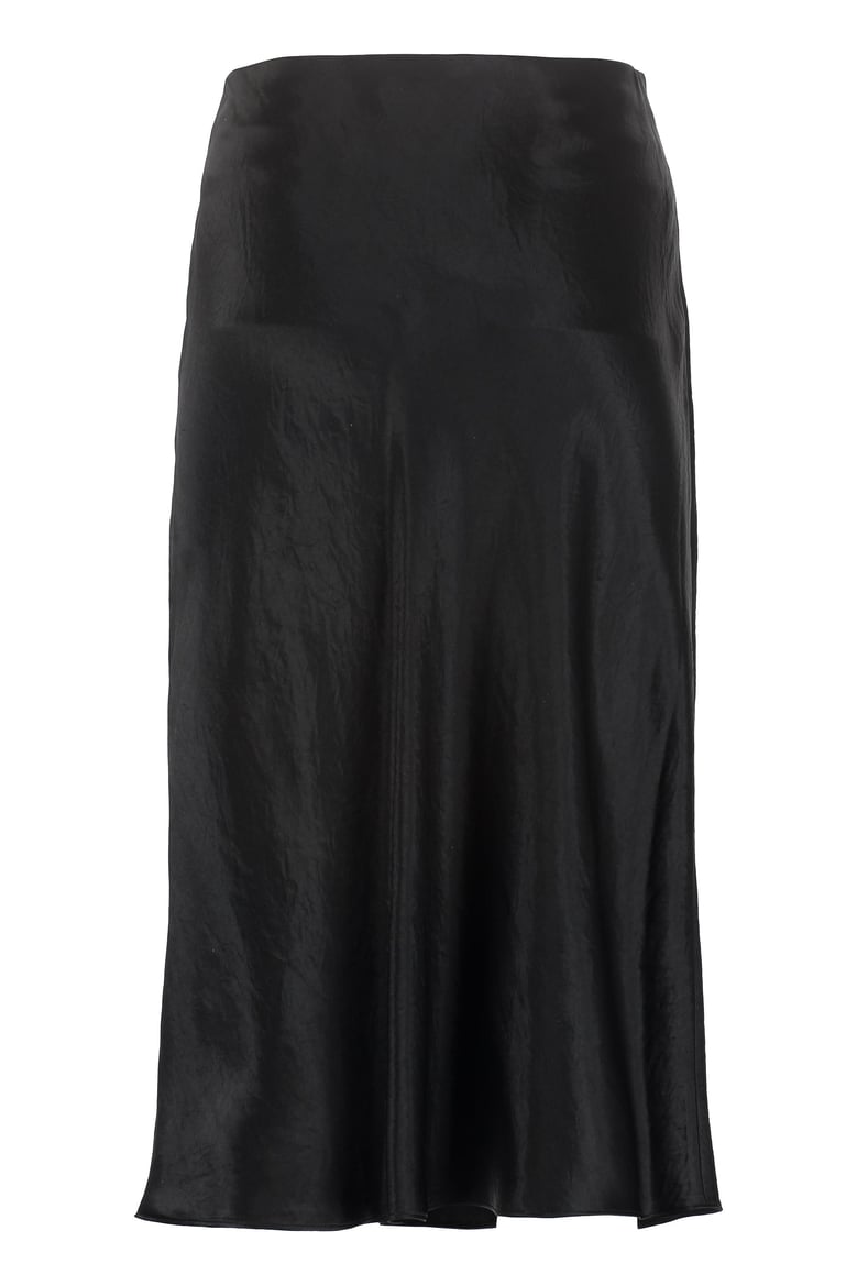 satin midi skirt by Selfnex