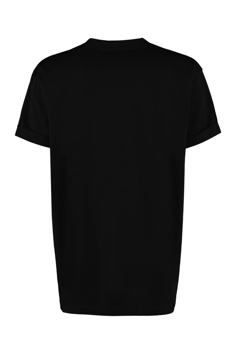 embroidered star detail cotton t-shirt by Selfnex