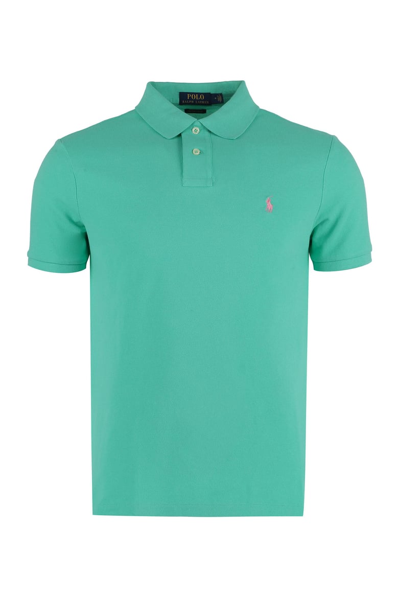 cotton-piqué polo shirt by Selfnex