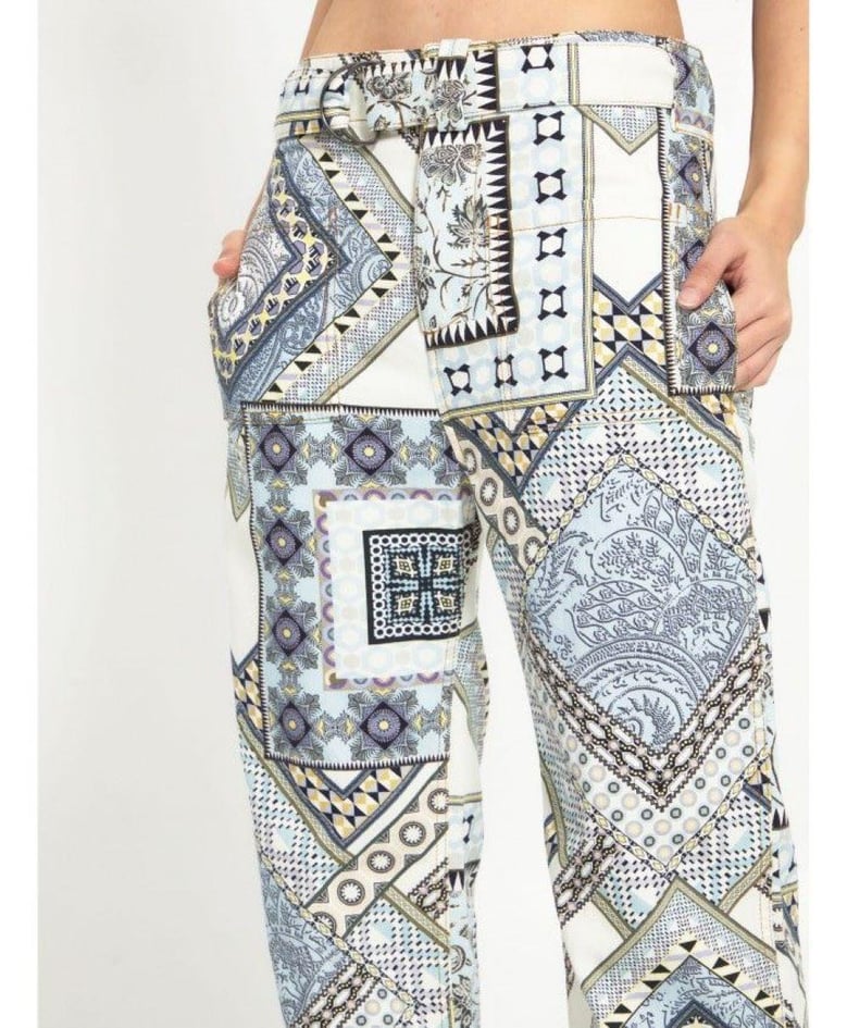 paisley print trousers by Selfnex
