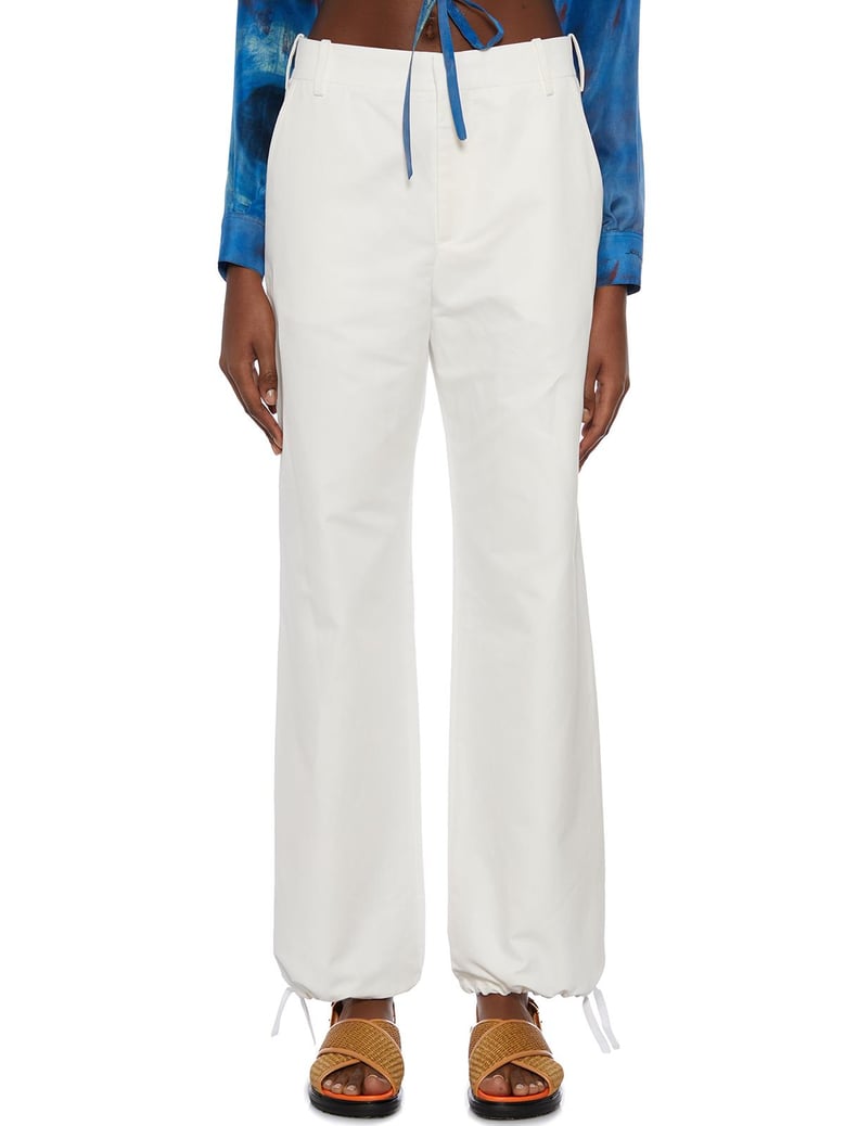 cotton and linen cargo pants by Selfnex