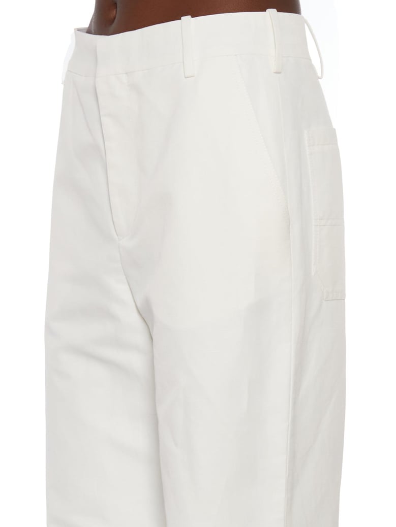 cotton and linen cargo pants by Selfnex