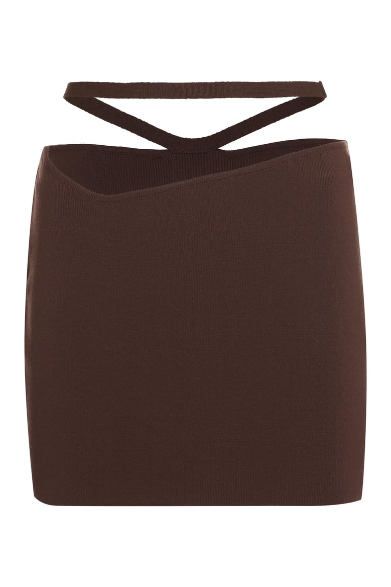 knitted mini skirt by Selfnex