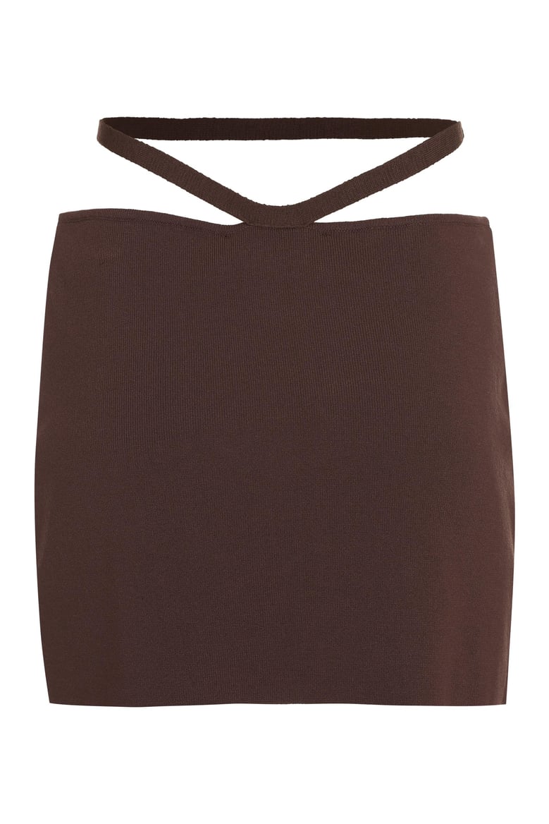 knitted mini skirt by Selfnex