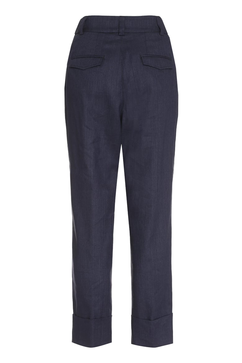 wool blend trousers by Selfnex