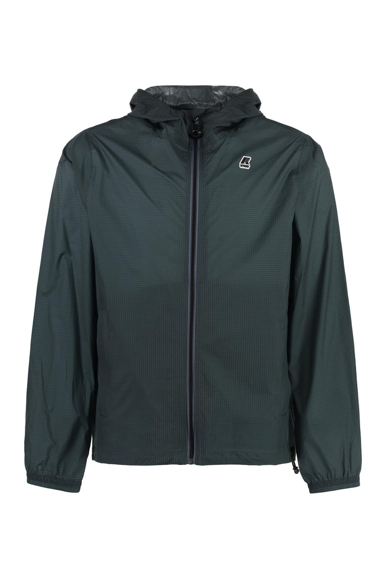 cleon hooded nylon jacket by Selfnex