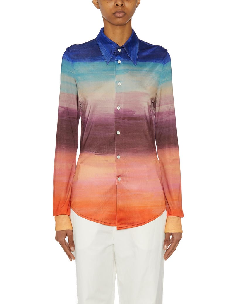 camicia in jersey con stampa by Selfnex