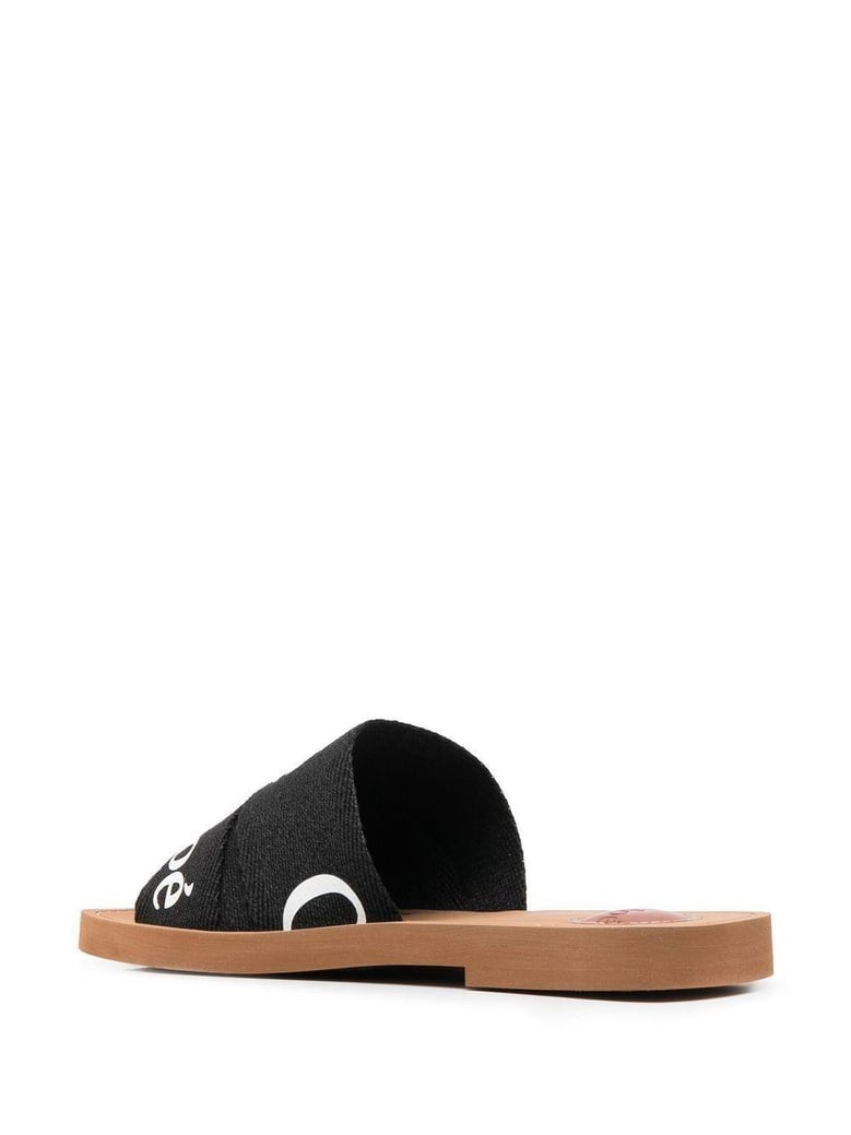 woody fabric mules by Selfnex