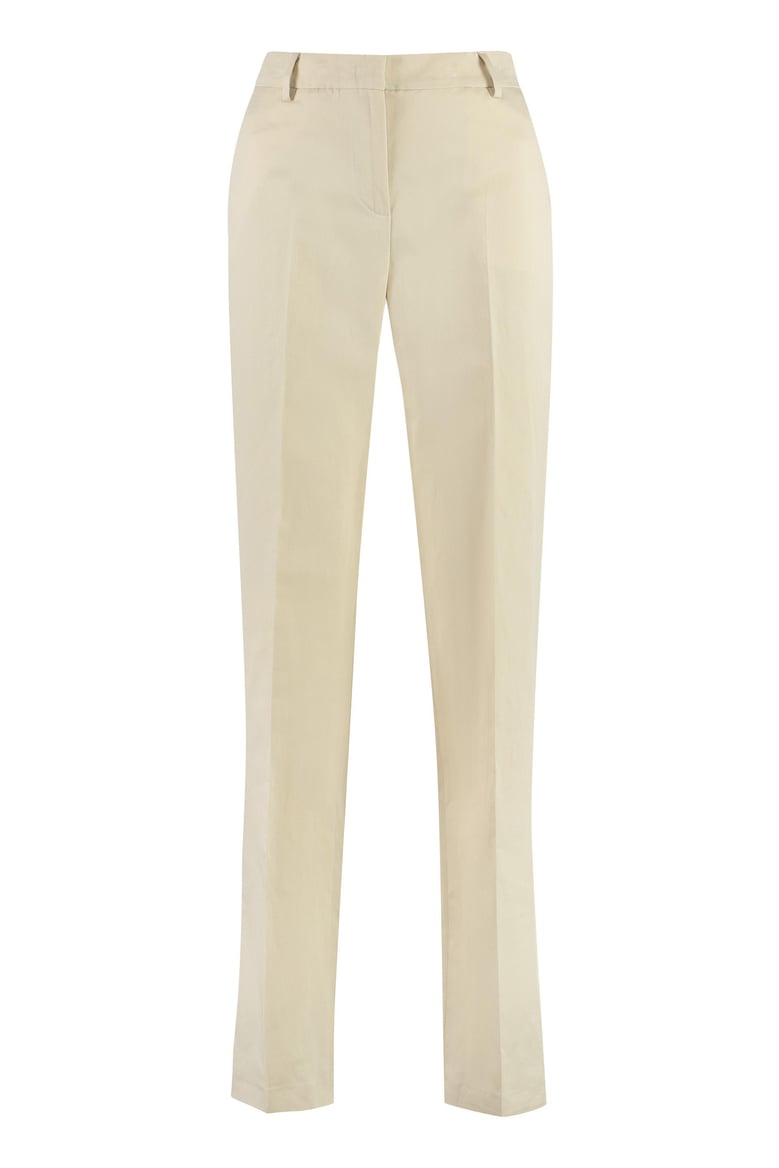 ambra cotton-linen trousers by Selfnex