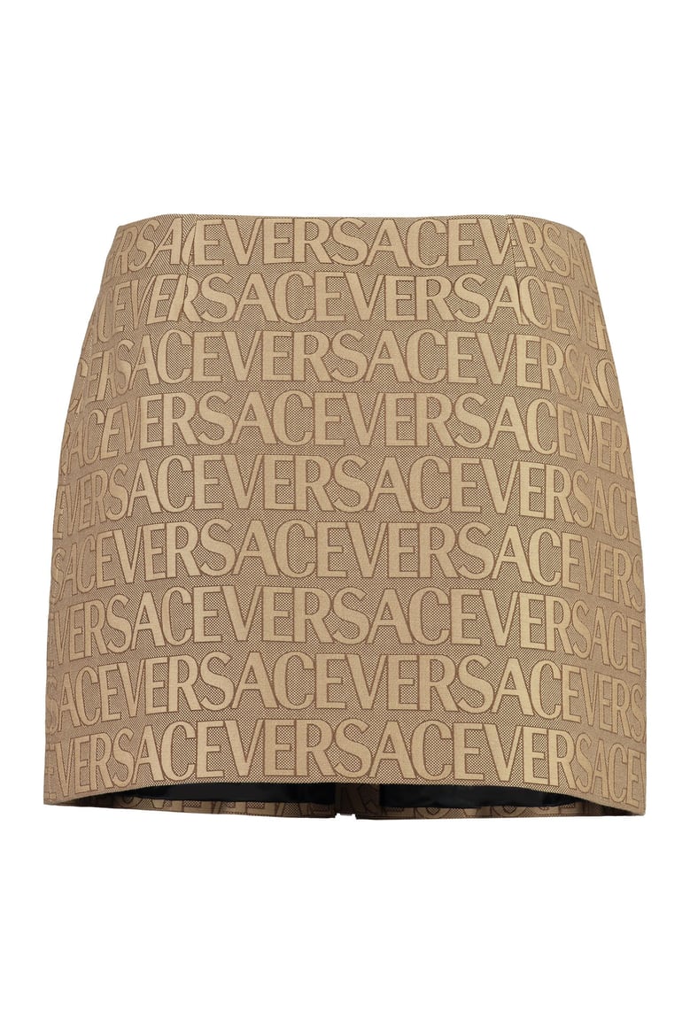 jacquard mini skirt by Selfnex