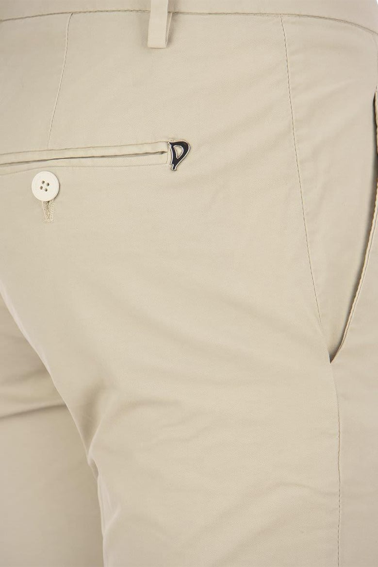 perfect - slim-fit cotton gabardine trousers by Selfnex