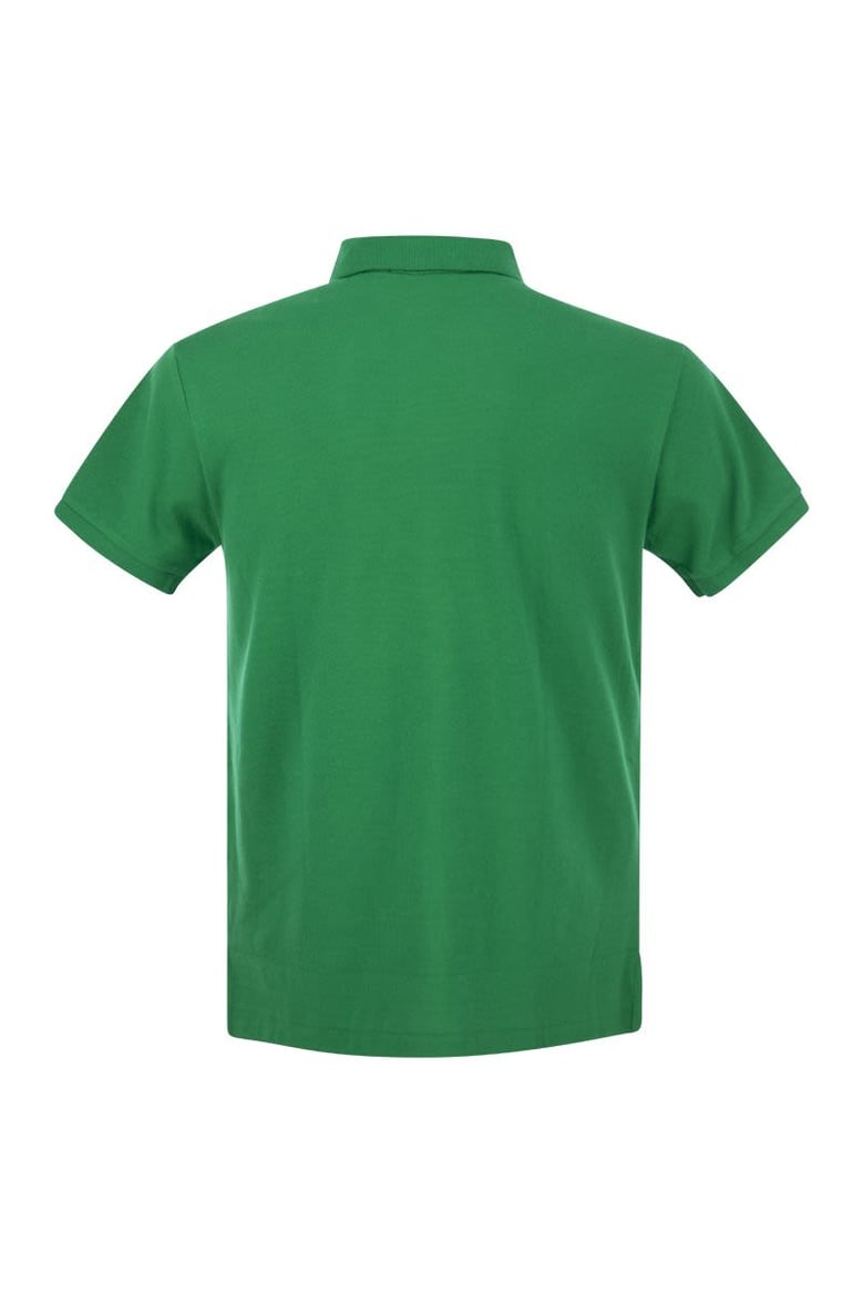 slim-fit pique polo shirt by Selfnex