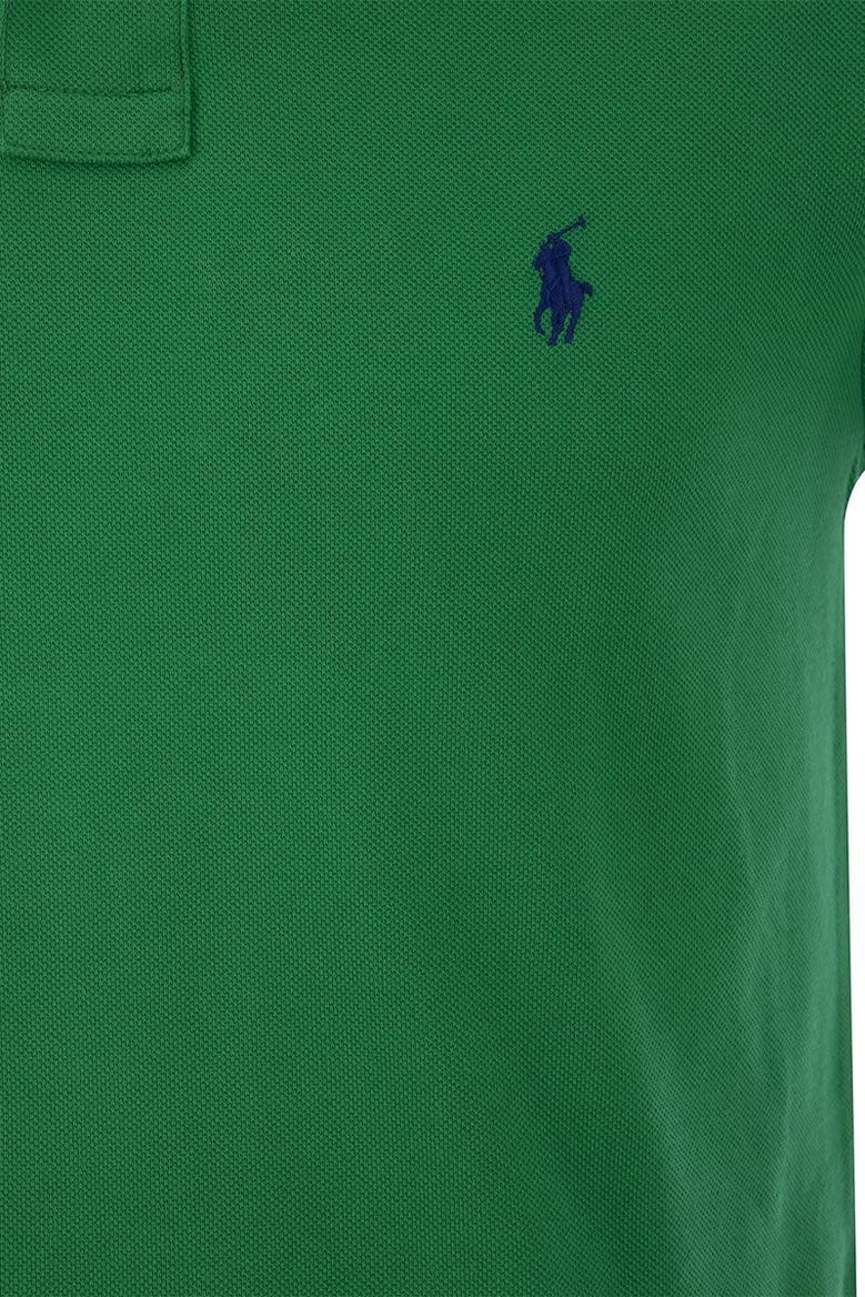 slim-fit pique polo shirt by Selfnex