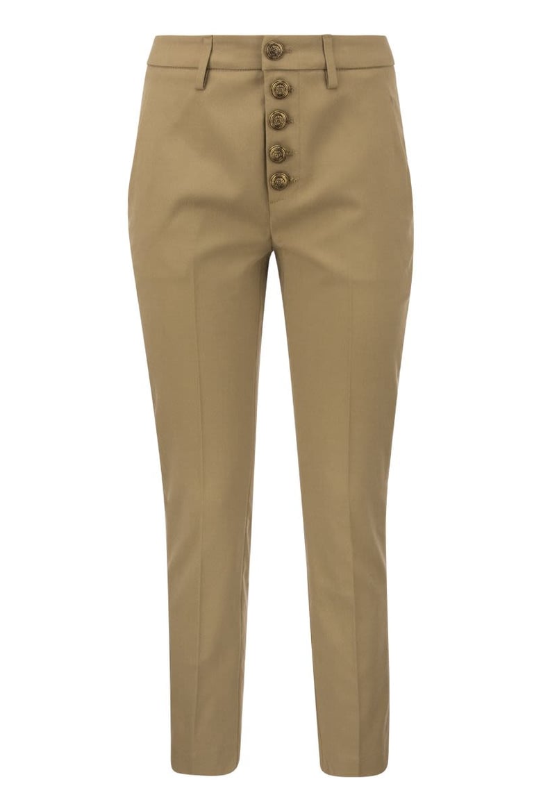 carmen - slim gabardine lyocell trousers by Selfnex