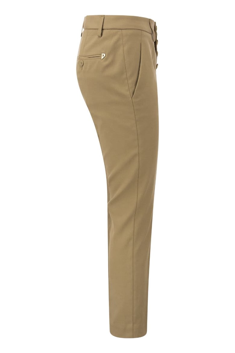 carmen - slim gabardine lyocell trousers by Selfnex