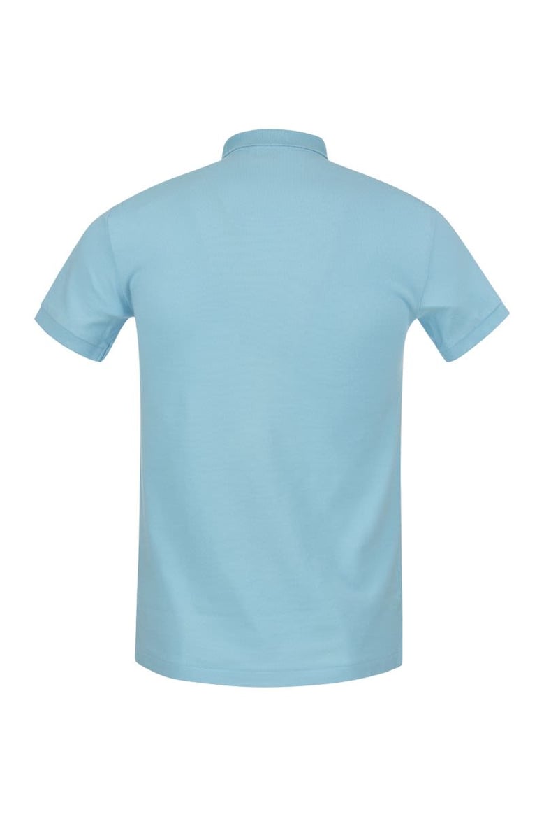 slim-fit pique polo shirt by Selfnex