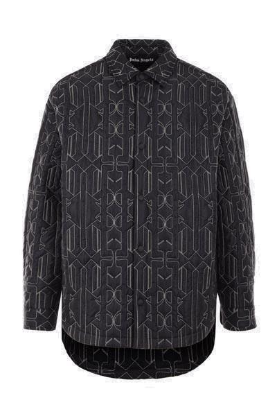 all monogram quiltedovershirt by Selfnex