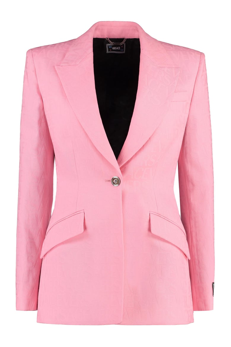 wool single-breasted blazer by Selfnex