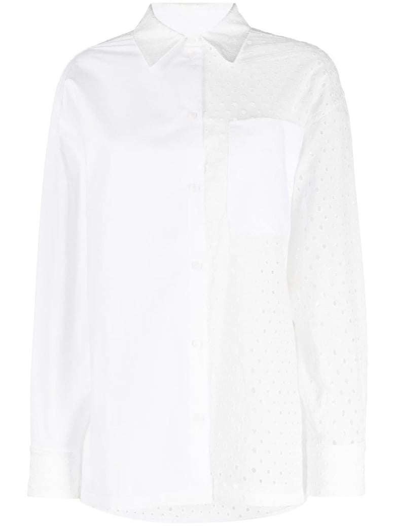 broderie anglaise cotton shirt by Selfnex