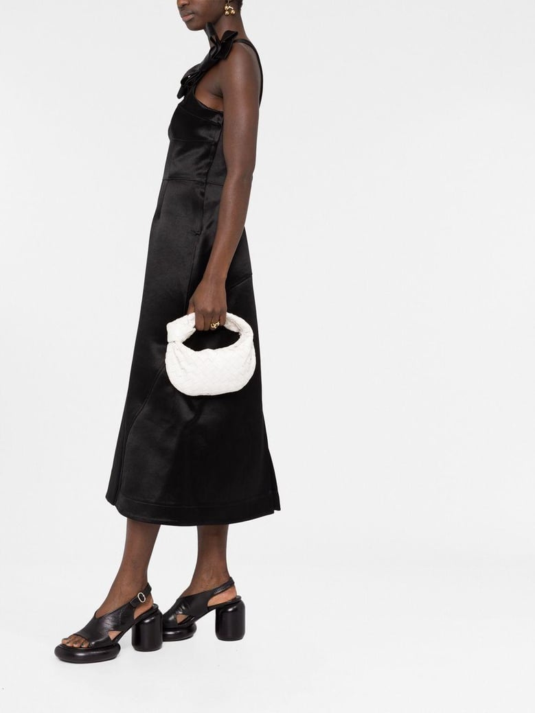 black satin dress by Selfnex