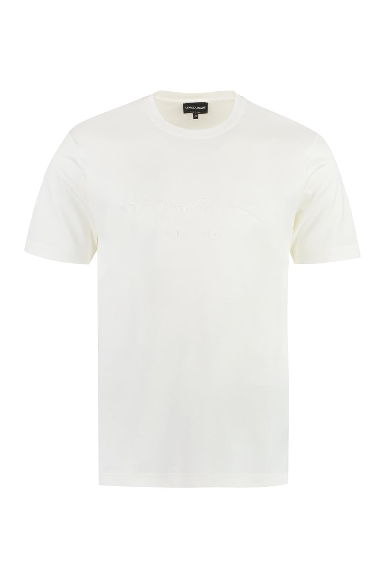 logo embroidery cotton t-shirt by Selfnex