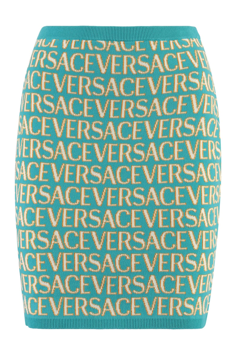 knitted mini skirt by Selfnex