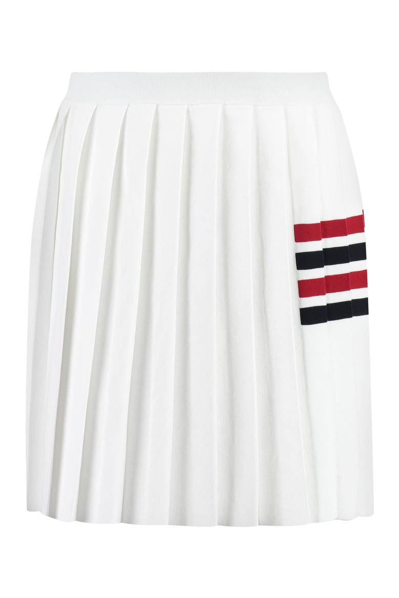 pleated knitted skirt by Selfnex