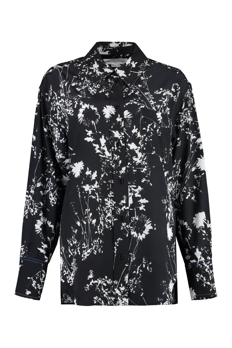 printed silk shirt by Selfnex