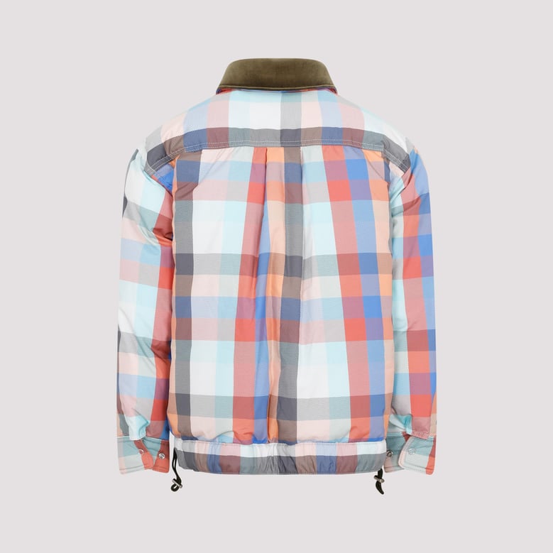 sacai plaid padded blouson by Selfnex
