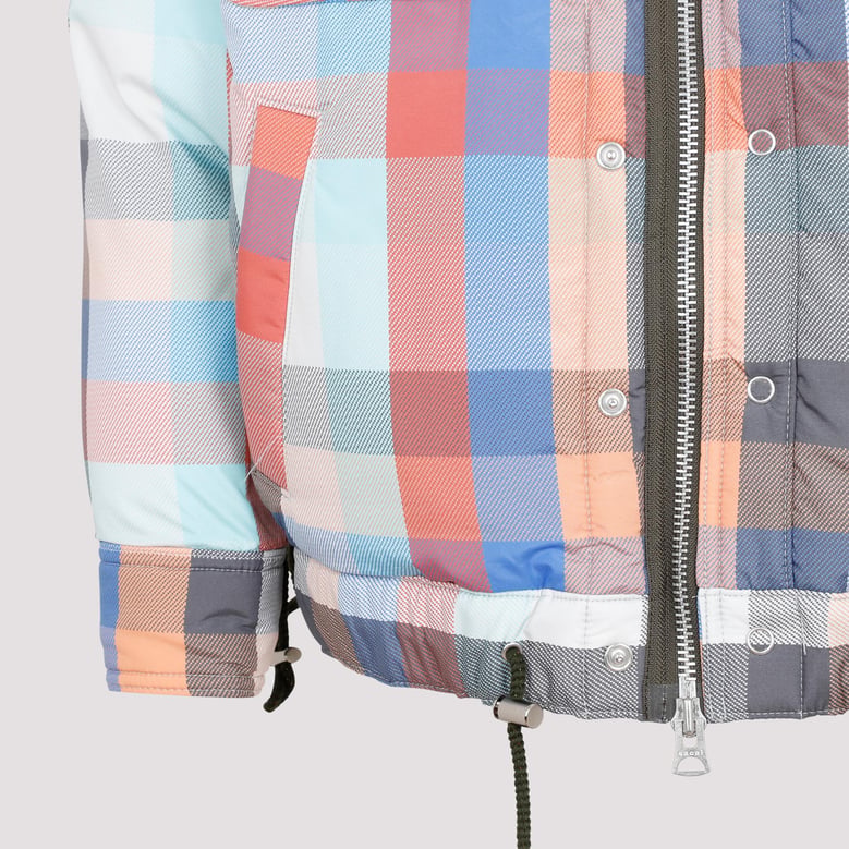 sacai plaid padded blouson by Selfnex