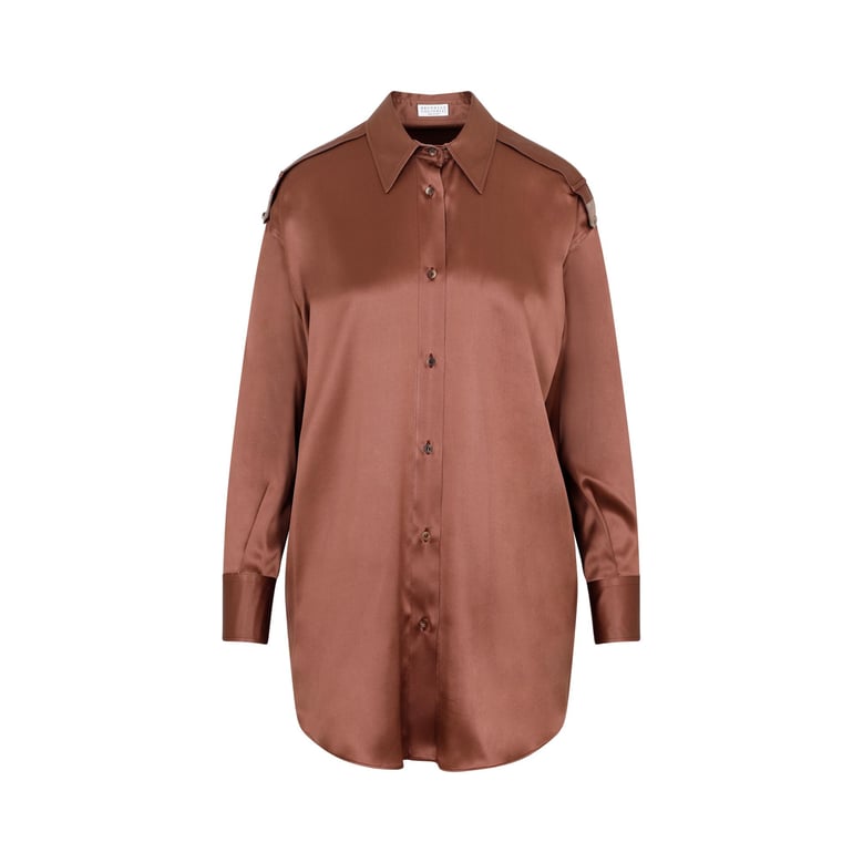 brunello cucinelli silk shirt by Selfnex