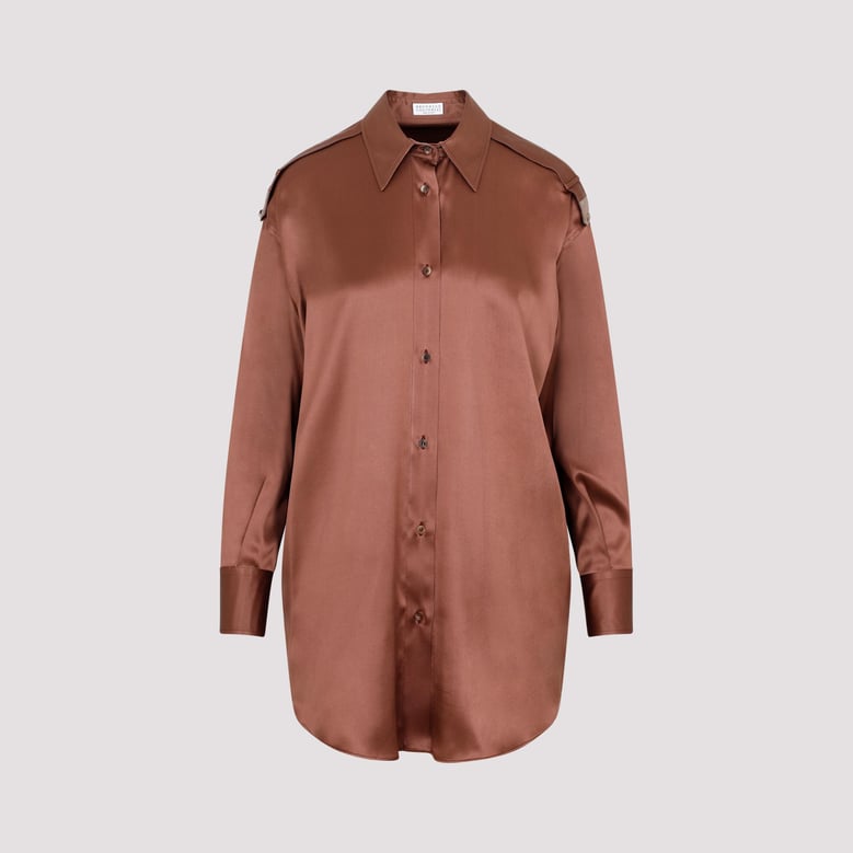 brunello cucinelli silk shirt by Selfnex