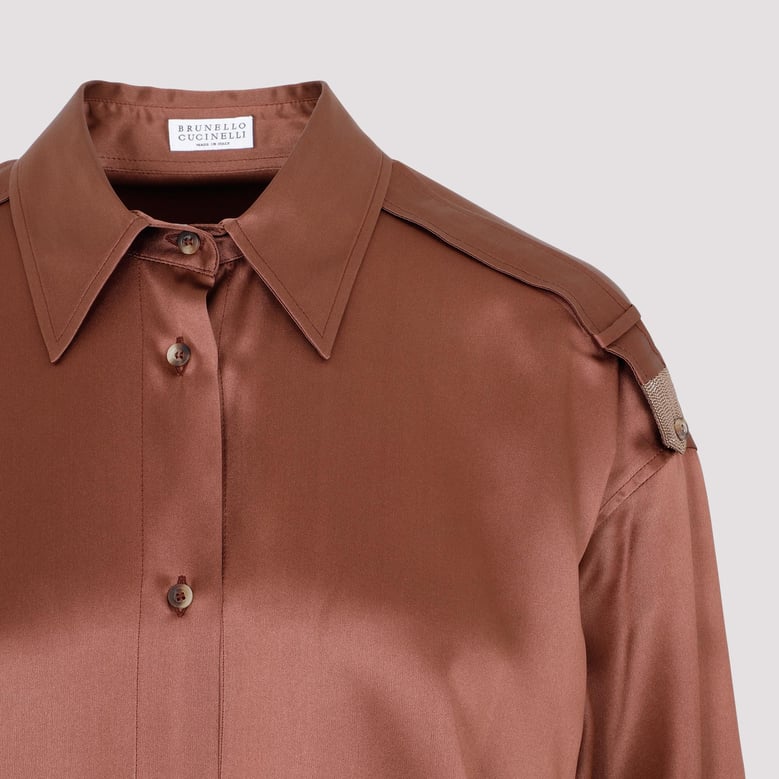 brunello cucinelli silk shirt by Selfnex