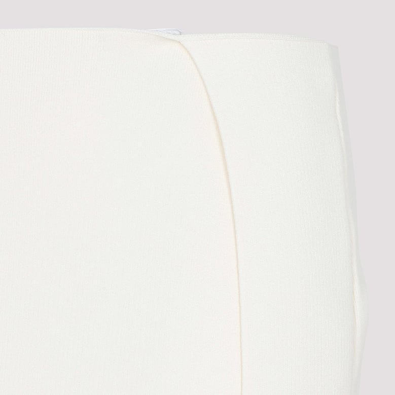 ivory viscose blend skirt by Selfnex